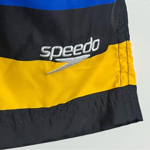 Men’s Speedo Board Shorts Striped Mesh Lined Summer Vacation Beach Size Large - Picture 2 of 11